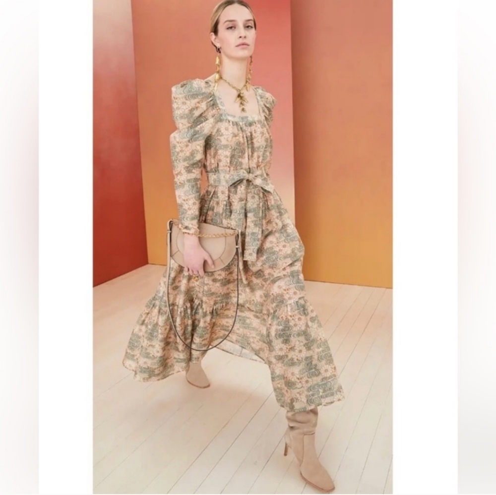 ISMENE COTTON-SILK DRESS IN Multi ulla Johnson
